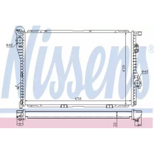 Радіатор охолодження двигуна AS00054783 на BMW 7 (E38) 1994-2002