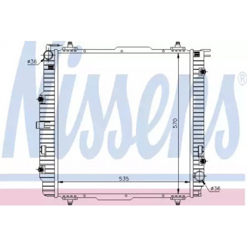 Радиатор охлаждения двигателя AS00060045 на MERCEDES 463 (G-CLASS) 2007-2012