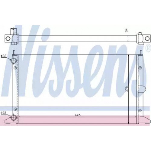 Радиатор охлаждения двигателя AS07333780 на FORD GALAXY 1995-2000