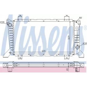 Радіатор охолодження двигуна AS00054523 на FORD TRANSIT 1995-2000