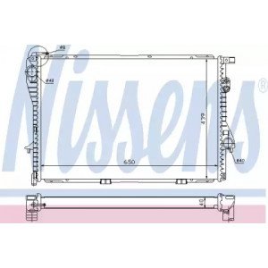 Радиатор охлаждения двигателя AS00054784 на BMW 7 (E38) 1994-2002
