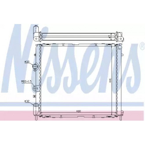 Радіатор охолодження двигуна AS00053902 на RENAULT KANGOO 1997-2003