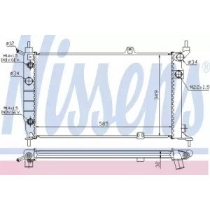 Радиатор охлаждения двигателя AS07304717 на OPEL ASTRA F 1991-1997