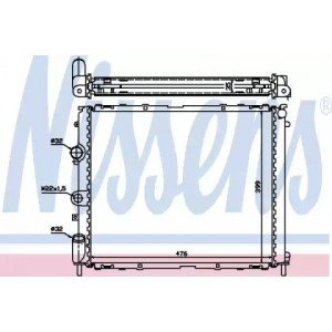 Радиатор охлаждения двигателя AS07332019 на RENAULT CLIO II 1998-2008