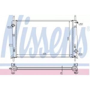 Радіатор охолодження двигуна AS00054484 на FORD MONDEO 1997-2000