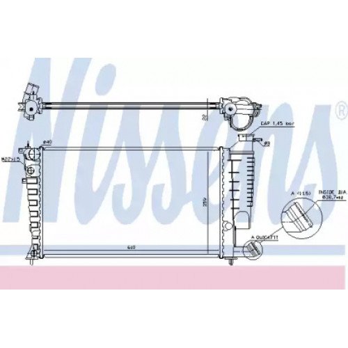 Радіатор охолодження двигуна AS00060201 на CITROEN XSARA 1997-2006