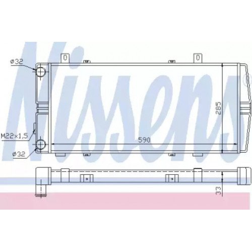 Радіатор охолодження двигуна AS07304023 на SKODA FELICIA 1998-2001
