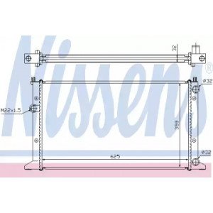 Радіатор охолодження двигуна AS00059764 на VOLKSWAGEN GOLF IV 1997-2003