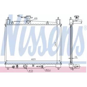 Радиатор охлаждения двигателя AS07295732 на TOYOTA YARIS 1999-2006