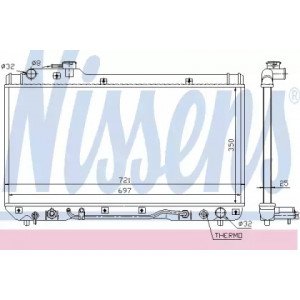 Радиатор охлаждения двигателя AS07327490 на TOYOTA RAV4 1994-2001