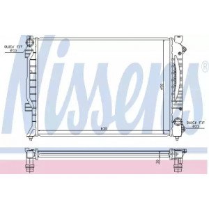 Радиатор охлаждения двигателя AS00054834 на AUDI A6 (C5) 2001-2005