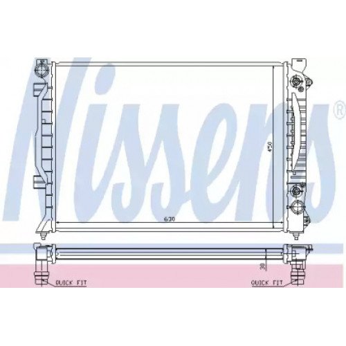 Радіатор охолодження двигуна AS00054835 на AUDI A6 ALLROAD (C5) 2001-2005