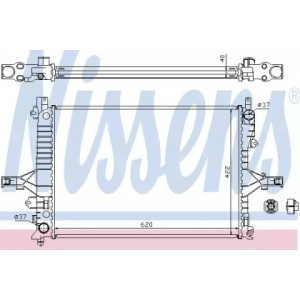 Радіатор охолодження двигуна AS00053574 на VOLVO S60 2000-2006