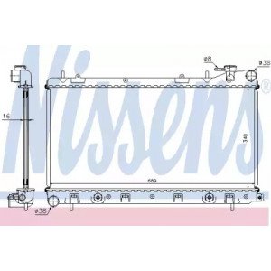 Радіатор охолодження двигуна AS00059807 на SUBARU IMPREZA 2007-2011