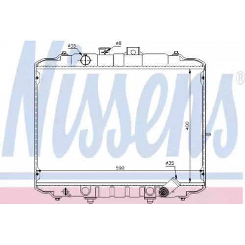 Радіатор охолодження двигуна AS07307342 на HYUNDAI H-1 / H200 1997-2005