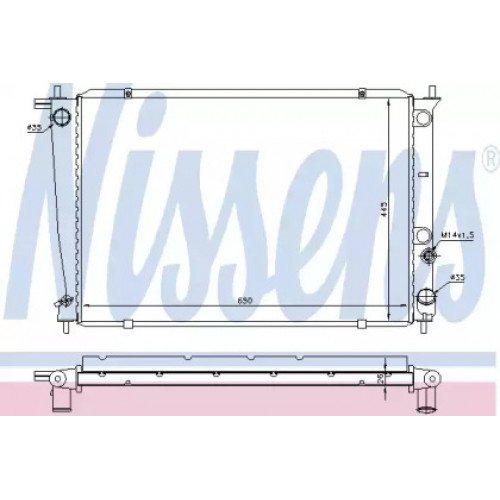 Радіатор охолодження двигуна AS00060170 на HYUNDAI H-1 / H200 1997-2005