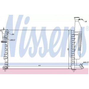 Радиатор охлаждения двигателя AS00053978 на PEUGEOT PARTNER 1997-2002