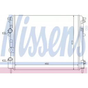 Радіатор охолодження двигуна AS07338895 на RENAULT KANGOO 1997-2003