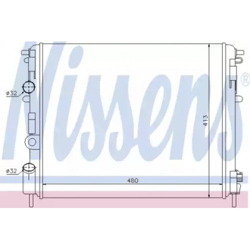 Радіатор охолодження двигуна AS07338895 на RENAULT KANGOO 1997-2003