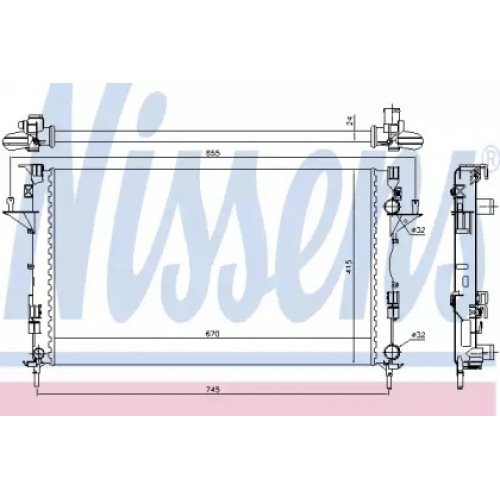 Радиатор охлаждения двигателя AS00053930 на RENAULT LAGUNA 2001-2007