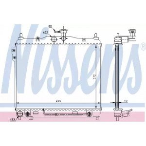 Радіатор охолодження двигуна AS07316931 на HYUNDAI GETZ 2002-2005