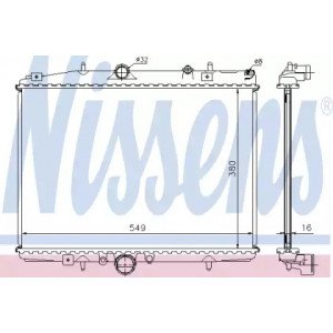 Радиатор охлаждения двигателя AS07337701 на CITROEN C5 2000-2008