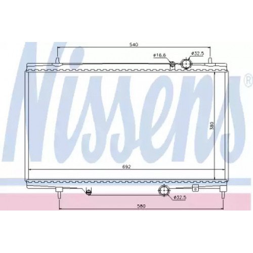 Радіатор охолодження двигуна AS00060220 на CITROEN C5 2000-2008