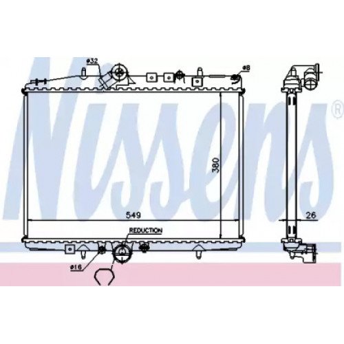 Радиатор охлаждения двигателя AS00060219 на CITROEN C5 2000-2008