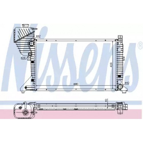 Радіатор охолодження двигуна AS00060055 на MERCEDES SPRINTER 2000-2006