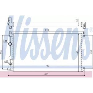 Радіатор охолодження двигуна AS00054057 на OPEL MOVANO 2003-2009