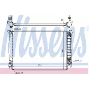 Радиатор охлаждения двигателя AS00060284 на AUDI A6 (C5) 2001-2005