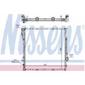 Радіатор охолодження двигуна AS07316315 на BMW X5 (E53) 2000-2006