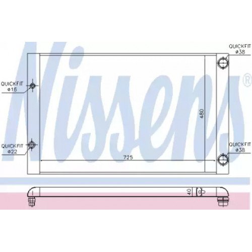 Радіатор охолодження двигуна AS00054883 на AUDI A8 (D3) 2002-2010