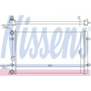 Радіатор охолодження двигуна AS00053760 на SEAT TOLEDO 1996-1999