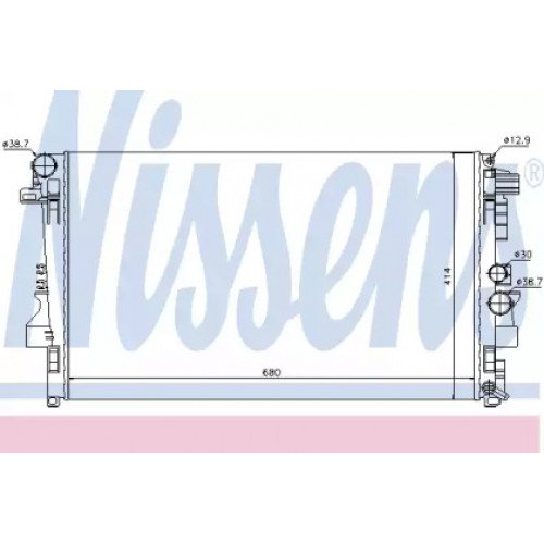 Радіатор охолодження двигуна AS00060067 на MERCEDES VITO / VIANO (W639) 2003-2010