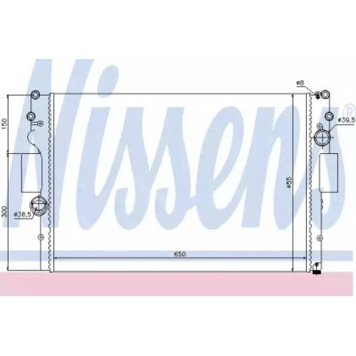 Радіатор охолодження двигуна AS00054385 на IVECO DAILY 2006-2011