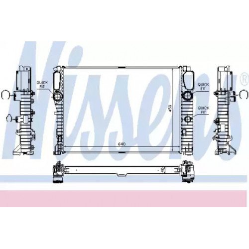 Радіатор охолодження двигуна AS00060034 на MERCEDES 211 (E-CLASS) 2006-2009