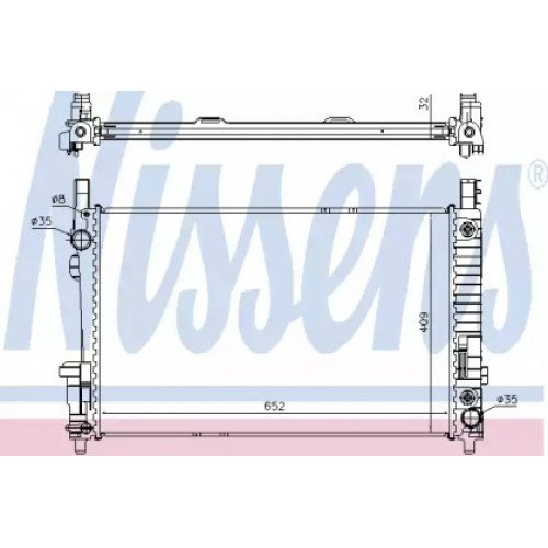 Радіатор охолодження двигуна AS07340212 на MERCEDES 169 (A-CLASS) 2004-2012