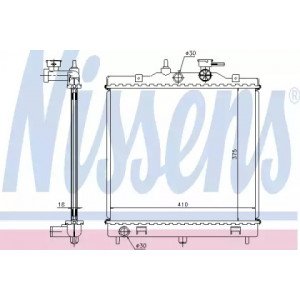 Радіатор охолодження двигуна AS00060101 на KIA PICANTO 2008-2011