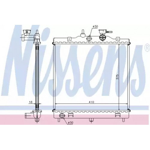 Радіатор охолодження двигуна AS00060101 на KIA PICANTO 2008-2011