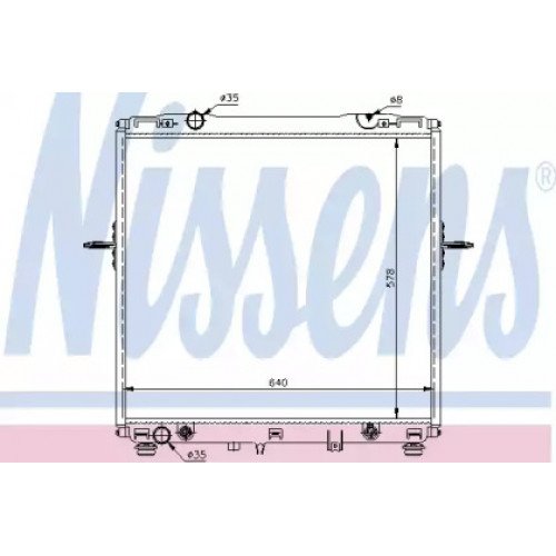 Радиатор охлаждения двигателя AS00054292 на KIA SORENTO 2002-2006