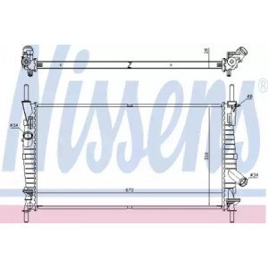 Радіатор охолодження двигуна AS00054534 на FORD TRANSIT 2000-2006