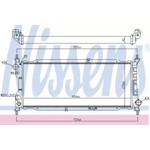 Радіатор охолодження двигуна AS00054270 на OPEL CORSA B 1993-2000