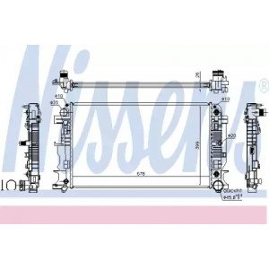 Радиатор охлаждения двигателя AS00060059 на MERCEDES SPRINTER 2006-2013