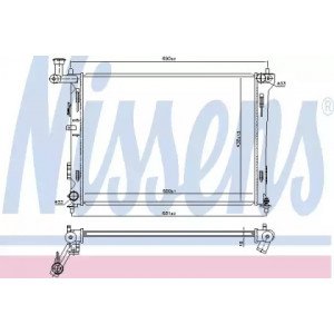 Радиатор охлаждения двигателя AS00054459 на KIA CEED 2007-2009