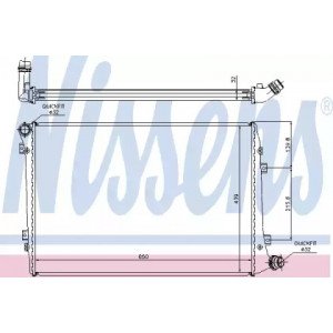 Радіатор охолодження двигуна AS07326826 на VOLKSWAGEN JETTA III 2006-2010