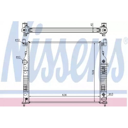 Радиатор охлаждения двигателя AS00059949 на MERCEDES 164 (ML-CLASS) SUV 2005-2011