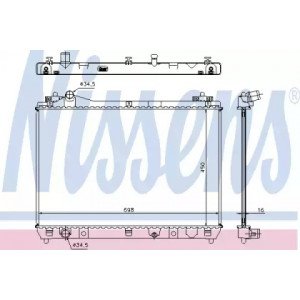 Радиатор охлаждения двигателя AS07317270 на SUZUKI VITARA GRAND 2006-2012