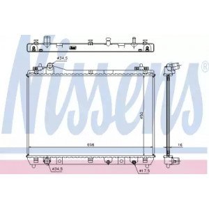 Радіатор охолодження двигуна AS00059832 на SUZUKI VITARA GRAND 2006-2012