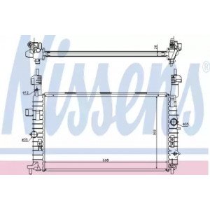 Радиатор охлаждения двигателя AS00054076 на OPEL MERIVA 2003-2010